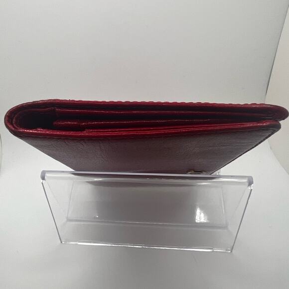 GUC Chanel Red Leather Long Wallet - Picture 3 of 13